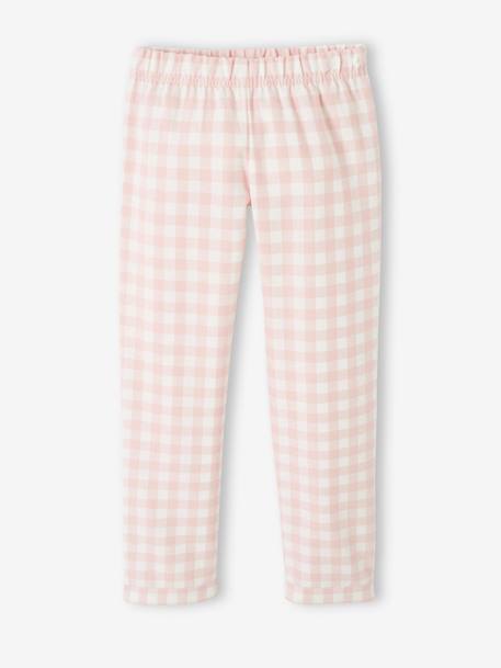 Pyjama fille arc-en-ciel en maille jersey et flanelle rose 3 - vertbaudet enfant 