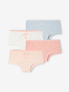 -Lot de 4 shorties fille fantaisie BASICS