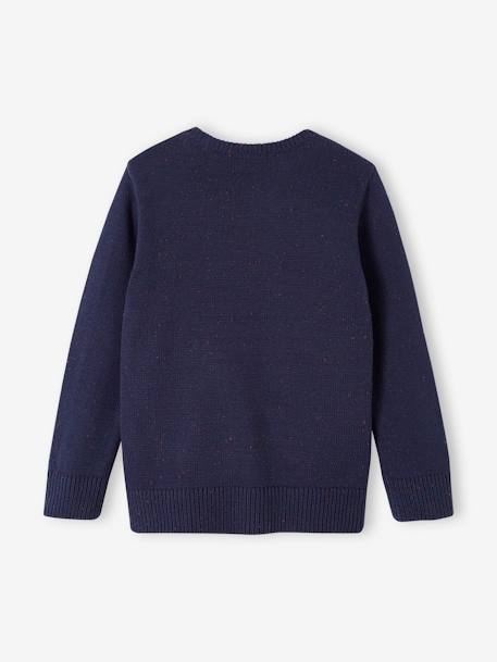 Pull maille moulinée garçon marine+sable 2 - vertbaudet enfant 