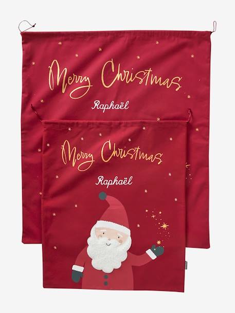 Sac à jouets personnalisable Père Noël rouge 7 - vertbaudet enfant 