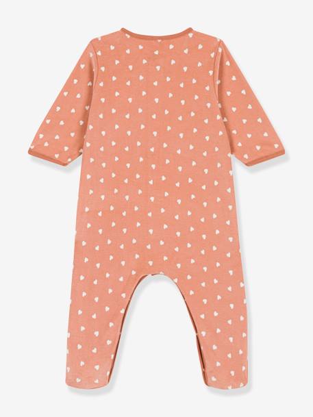 Pyjama bébé imprimé en velours PETIT BATEAU marron imprimé 2 - vertbaudet enfant 