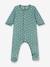 Pyjama bébé étoiles en velours PETIT BATEAU vert imprimé 1 - vertbaudet enfant 