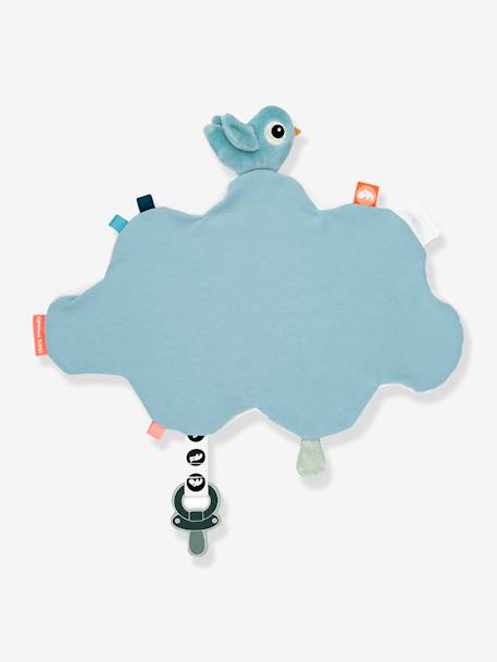 Doudou plat attache-sucette Happy Clouds - DONE BY DEER bleu 3 - vertbaudet enfant 