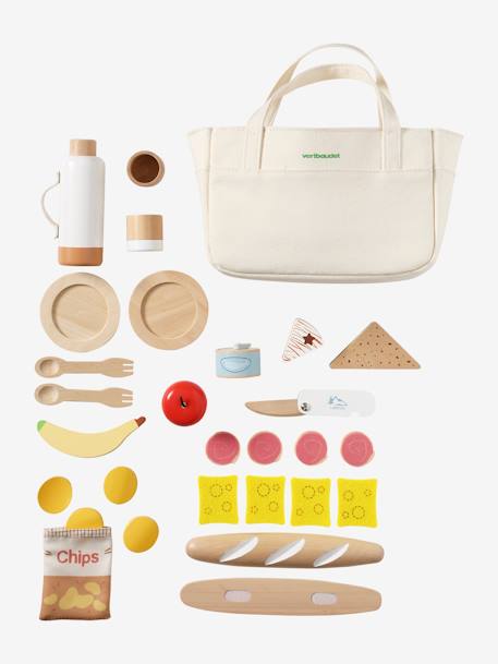 Set pique-nique en bois FSC® caramel 3 - vertbaudet enfant 