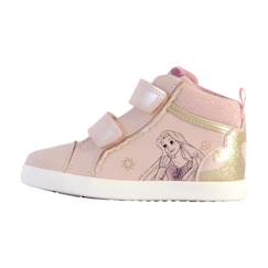 Chaussures-Chaussures fille 23-38-Basket enfant Geox Kilwi - Marque GEOX - Hautes - Cuir - LT Rose - Scratch