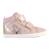 Basket enfant Geox Kilwi - Marque GEOX - Hautes - Cuir - LT Rose - Scratch ROSE 2 - vertbaudet enfant 