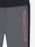 Legging de sport fille bandes côtes gris chiné+marine+MARINE+rose poudré 3 - vertbaudet enfant 