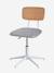Chaise de bureau métal et bois LIGNE SCHOOL gris 3 - vertbaudet enfant 