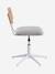 Chaise de bureau métal et bois LIGNE SCHOOL gris 5 - vertbaudet enfant 