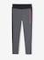 Legging de sport fille bandes côtes gris chiné+marine+MARINE+rose poudré 1 - vertbaudet enfant 