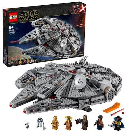 LEGO® Star Wars 75257 Faucon Millenium, Maquette à Construire avec Figurines GRIS 1 - vertbaudet enfant 