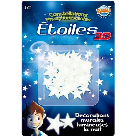Constellations phosphorescentes: Etoiles 3D BLEU 1 - vertbaudet enfant 