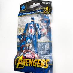 Jouet-Jeux d'imagination-Figurine - MG Diffusion - Captain America - Blanc et Multicolore - 9 cm