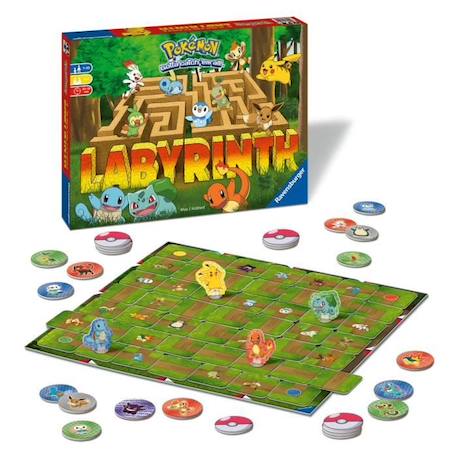 Labyrinthe POKEMON - Ravensburger - Jeu de société famille - Chasse au trésor - 2 à 4 joueurs dès 7 ans BLANC 2 - vertbaudet enfant 