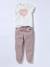 Pantalon jogging Basics fille rose 5 - vertbaudet enfant 