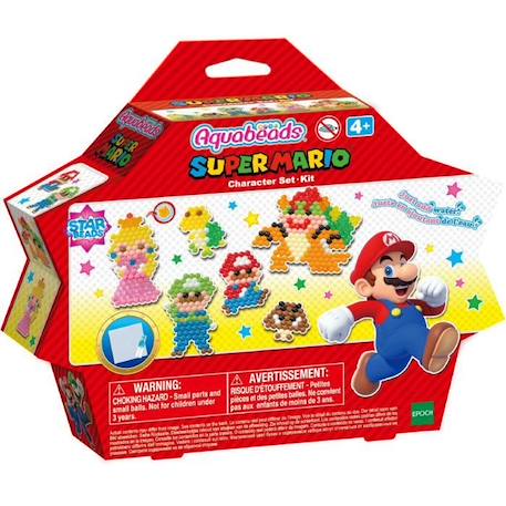 Le kit Super Mario - AQUABEADS - Perles qui collent avec de l'eau ROUGE 6 - vertbaudet enfant 