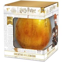 -Activité créative pour enfant - DARPEJE - Œuf d'or Harry Potter - Customisation tote bag - Rouge