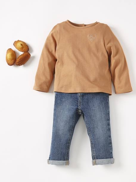 Jean bébé coupe droite BASICS stone 5 - vertbaudet enfant 