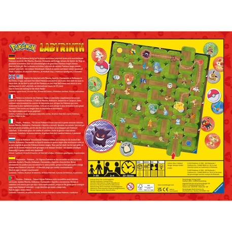 Labyrinthe POKEMON - Ravensburger - Jeu de société famille - Chasse au trésor - 2 à 4 joueurs dès 7 ans BLANC 3 - vertbaudet enfant 