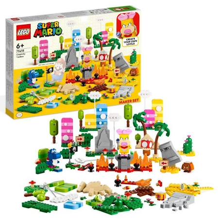 LEGO® Super Mario 71418 Set La boîte à Outils Créative, Jouet Enfants 6 Ans, avec Figurines BLANC 1 - vertbaudet enfant 