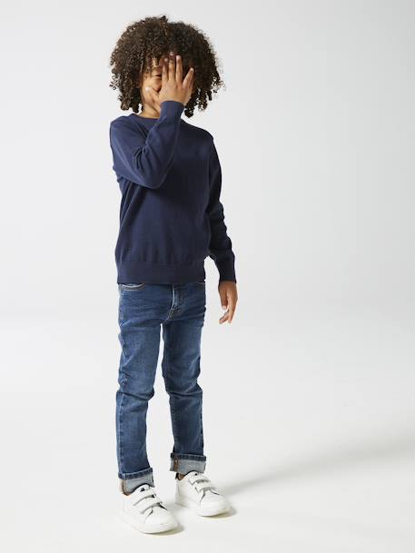 Jean garçon slim stone 8 - vertbaudet enfant 