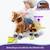 PonyCycle Modèle U Cheval à Bascule Jouet Cheval qui Avance  Cheval brun avec frein et son Taille 3 pour les 3-5 ans Ux324 MARRON 4 - vertbaudet enfant 