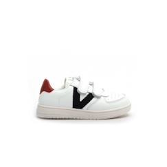 Chaussures-Chaussures fille 23-38-Baskets, tennis-Baskets basses à scratch - Victoria - Enfant - Blanc - Synthétique