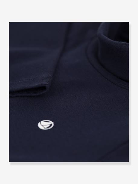 Sous-pull en coton bio bleu 3 - vertbaudet enfant 