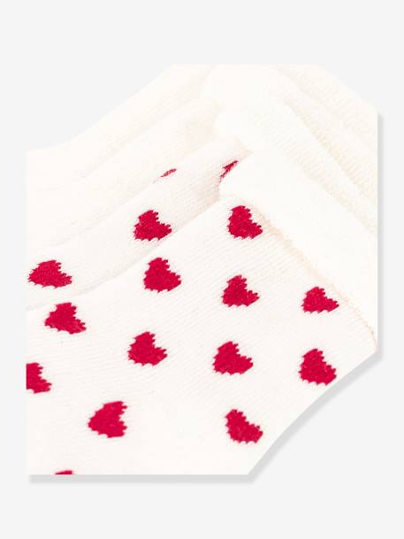 Lot de 2 paires de chaussettes bébé en tricot blanc imprimé 2 - vertbaudet enfant 