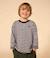T-shirt manches longues en tubique PETIT BATEAU bleu imprimé 1 - vertbaudet enfant 