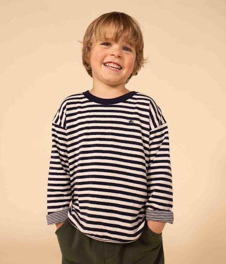 Garçon-T-shirt manches longues en tubique PETIT BATEAU