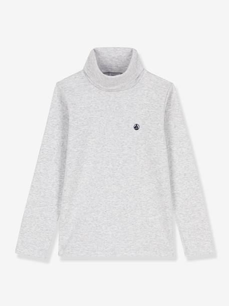 Sous-pull en coton bio PETIT BATEAU gris 1 - vertbaudet enfant 