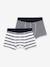 Lot de 2 boxers rayés lot blanc 1 - vertbaudet enfant 