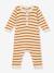Combinaison rayée en tricot bébé beige 1 - vertbaudet enfant 