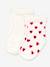 Lot de 2 paires de chaussettes bébé en tricot blanc imprimé 1 - vertbaudet enfant 