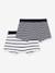 Lot de 2 boxers rayés lot blanc 2 - vertbaudet enfant 