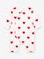 Combinaison longue cœurs rouges bébé en côte PETIT BATEAU blanc imprimé 1 - vertbaudet enfant 