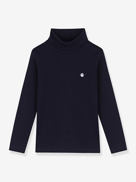 Sous-pull en coton bio bleu 1 - vertbaudet enfant 