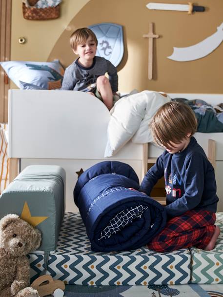 Couchage de sieste maternelle personnalisable MINILI POMPIER marine 2 - vertbaudet enfant 