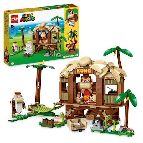 LEGO® Super Mario 71424 Ensemble d'Extension La Cabane de Donkey Kong, Jouet à Combiner avec Pack de Démarrage MARRON 1 - vertbaudet enfant 