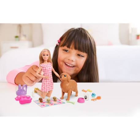Barbie - Barbie Naissance Des Chiots - Poupée - Dès 3 ans ROSE 5 - vertbaudet enfant 