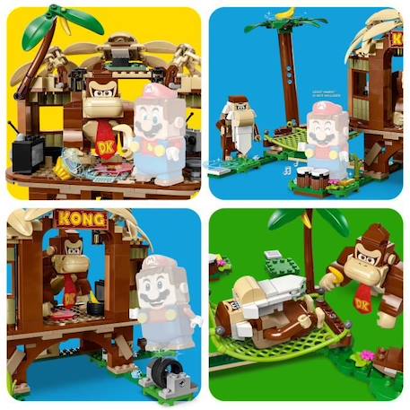 LEGO® Super Mario 71424 Ensemble d'Extension La Cabane de Donkey Kong, Jouet à Combiner avec Pack de Démarrage MARRON 4 - vertbaudet enfant 