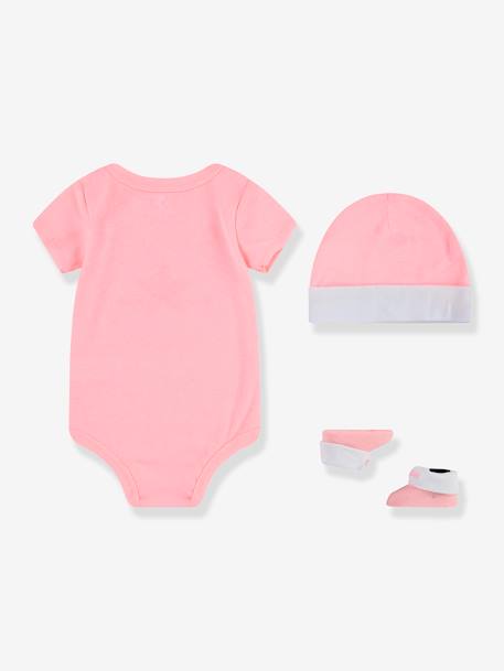 Ensemble 3 pièces chaussons + body + bonnet Converse® rose 2 - vertbaudet enfant 