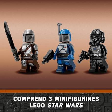 LEGO Star Wars 75348 Le Chasseur Fang Mandalorien Contre le TIE Interceptor, Jouet de Vaisseaux BLANC 6 - vertbaudet enfant 