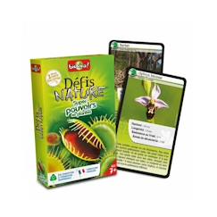 -Jeu de cartes Bioviva - Défis Nature Super pouvoirs des plantes pour enfants de 7 ans et plus