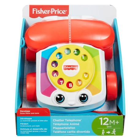 Fisher-Price - Le Téléphone Animé - Jouet d'éveil  - 12 mois et + ROUGE 5 - vertbaudet enfant 