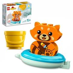 -LEGO® 10964 DUPLO Jouet de Bain : Le Panda Rouge Flottant, Set Baignoire pour Bébés et Enfants de 1.5+ ans