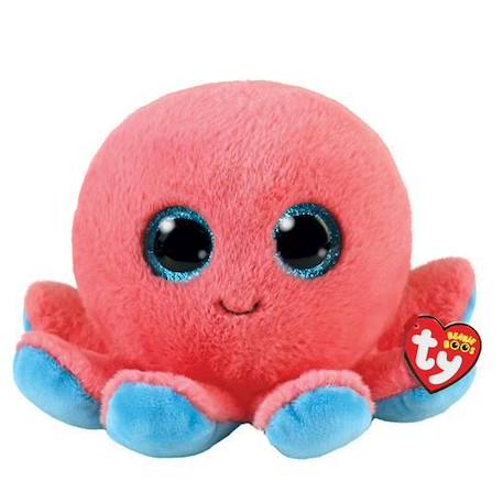 Peluche Ty Beanie Boo's Sheldon la pieuvre - Rose - Pour enfant à partir de 3 ans ROSE 1 - vertbaudet enfant 