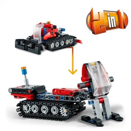 LEGO® Technic 42148 La Dameuse,  2-en-1, Jouet de Construction, avec Motoneige, Maquette Véhicule BLANC 5 - vertbaudet enfant 