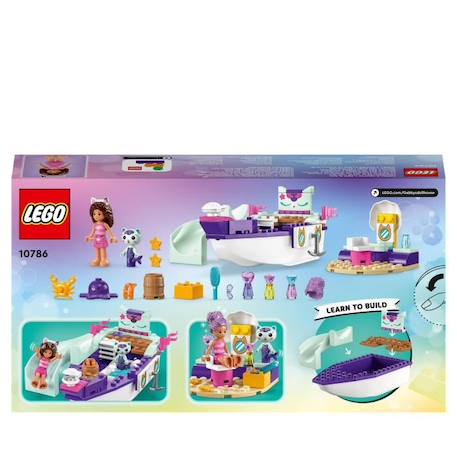LEGO® Gabby et la Maison Magique 10786 Le Bateau et le Spa de Gabby et Marine, Jouet avec Figurines BLANC 6 - vertbaudet enfant 